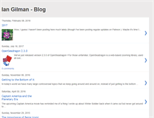 Tablet Screenshot of blog.iangilman.com